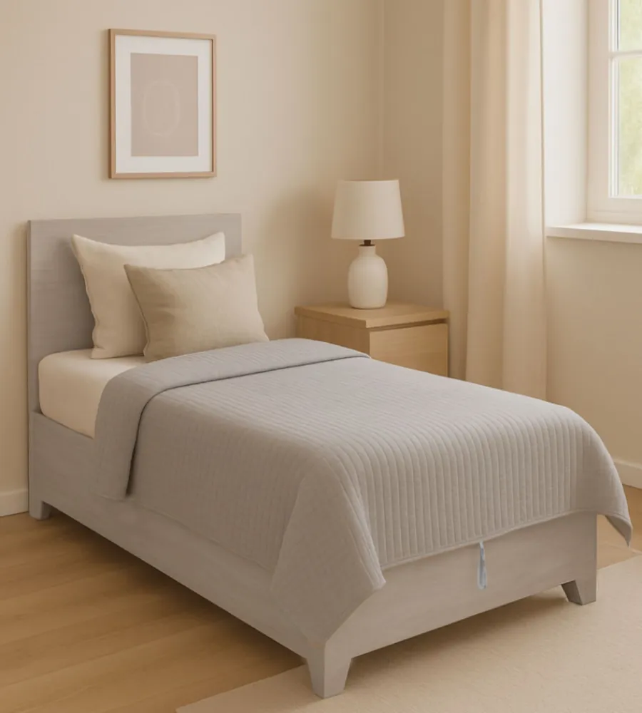 Hot Letto singolo contenitore con piedini "hi box" olmo naturale 90x190 cm Letti E Comodini