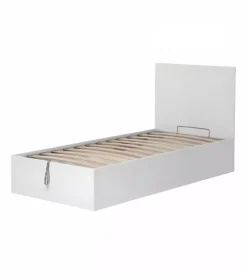 Letti E Comodini- Letto singolo contenitore "hi box" bianco 90x190 cm
