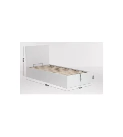 Letti E Comodini- Letto singolo contenitore