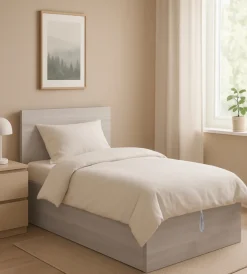 Letti E Comodini- Letto singolo contenitore "hi box" olmo naturale 90x190 cm