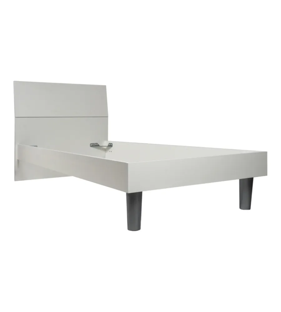 Letti E Comodini|Letto singolo "giotto" bianco 89,5x205x88 cm