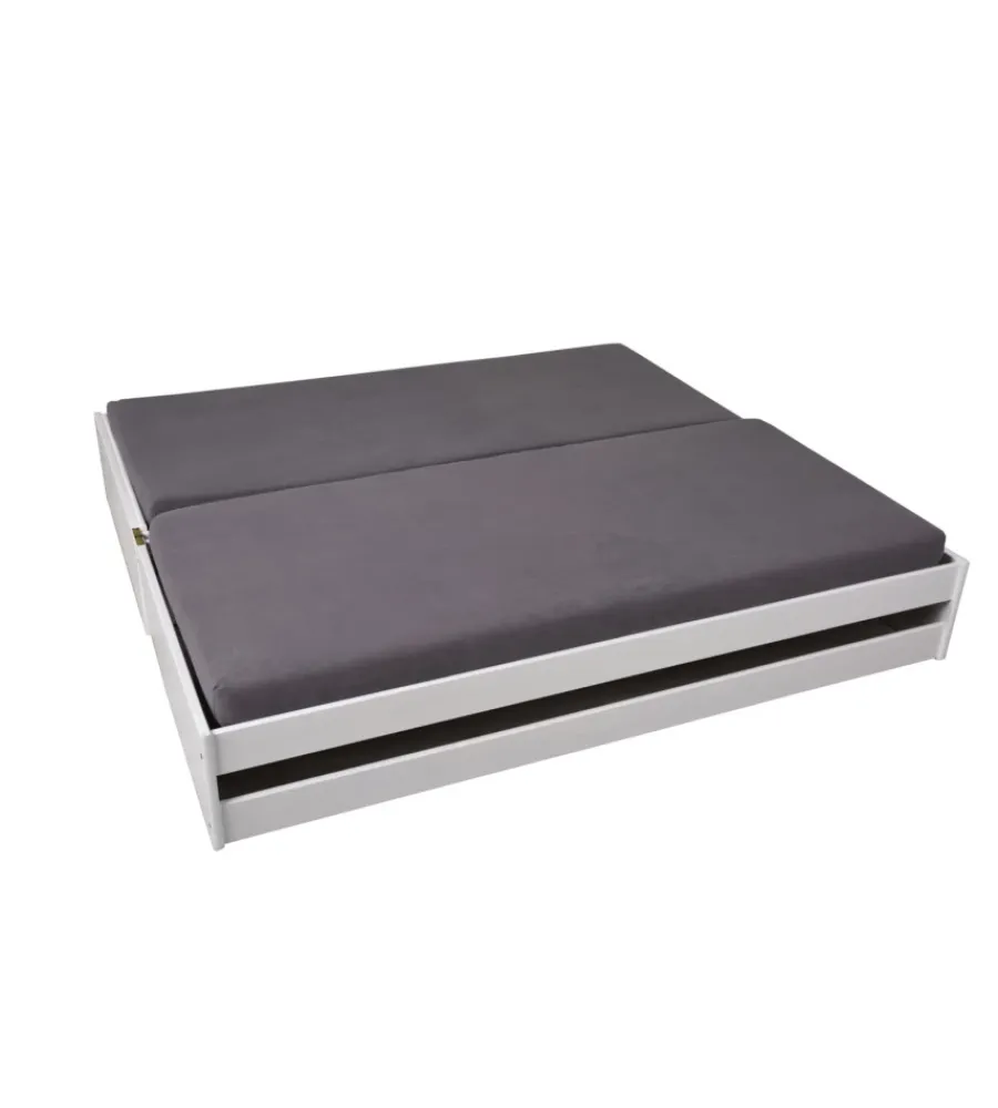 Letti E Comodini- Letto singolo trasformabile in 3 letti 90x200 cm
