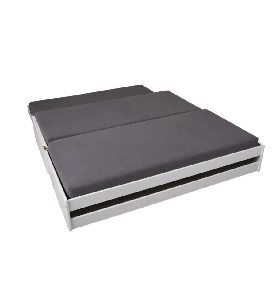 Letti E Comodini- Letto singolo trasformabile in 3 letti 90x200 cm
