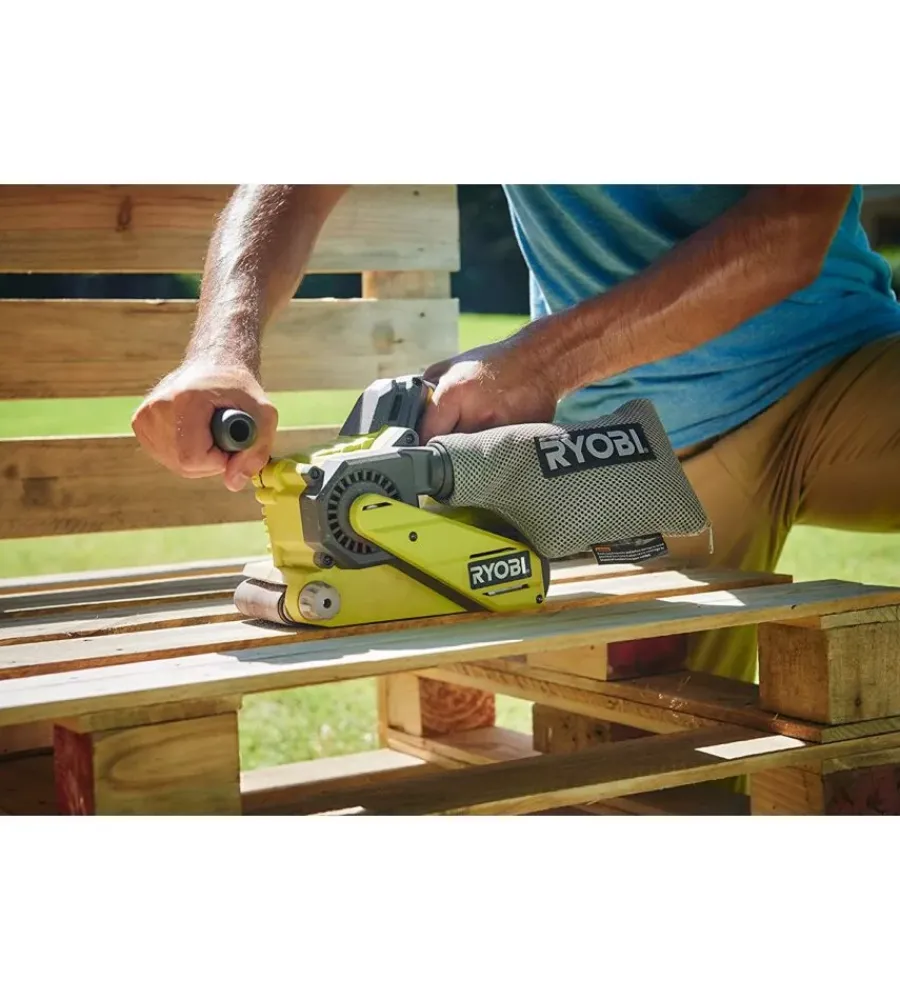 Levigatrici-Ryobi Levigatrice a nastro a batteria "r18bs-0" 18v, solo corpo macchina