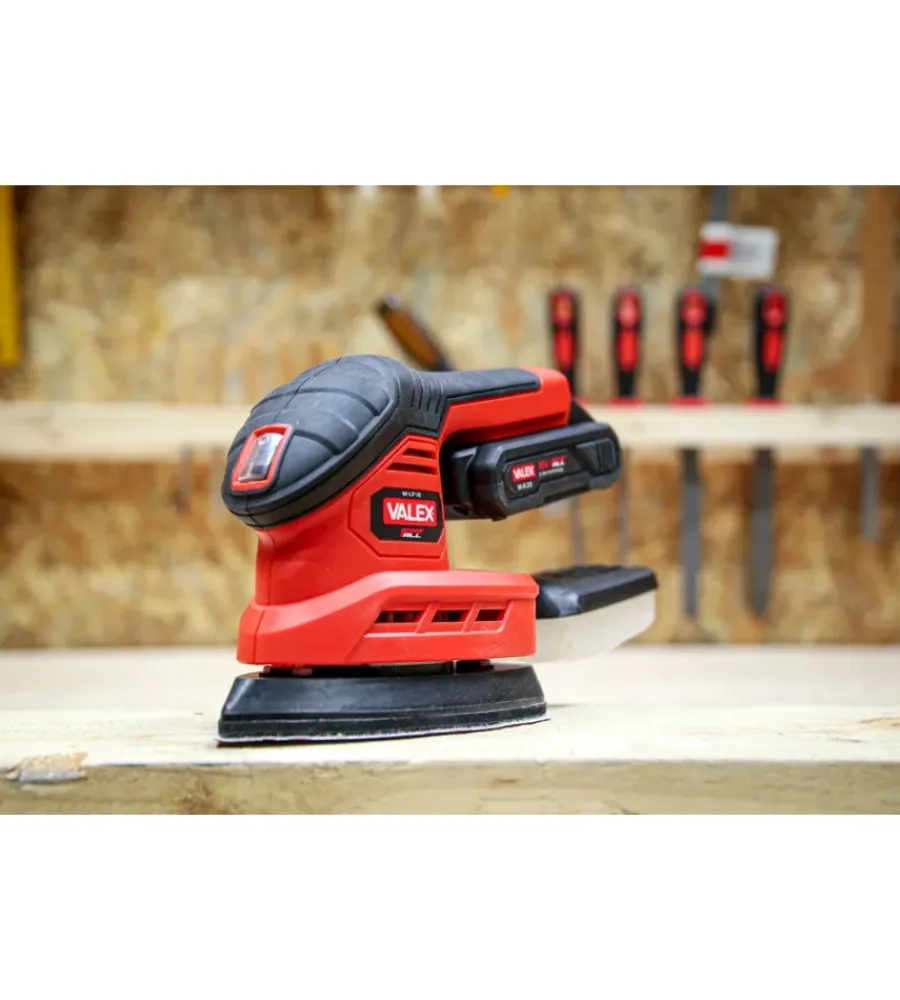 Outlet Levigatrice palmare a batteria 18v 2ah e caricabatterie Levigatrici