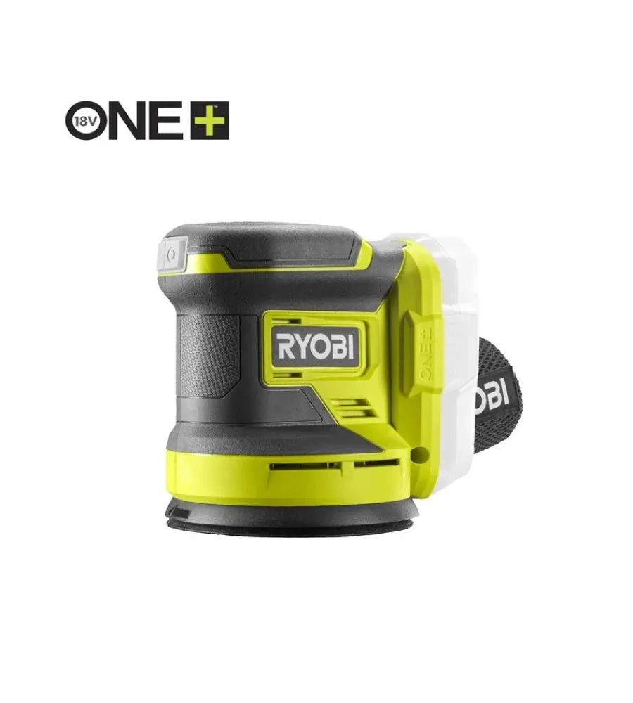 Ryobi Levigatrici|Levigatrice rotorbitale a batteria "r18ros-0" 18v, solo corpo macchina