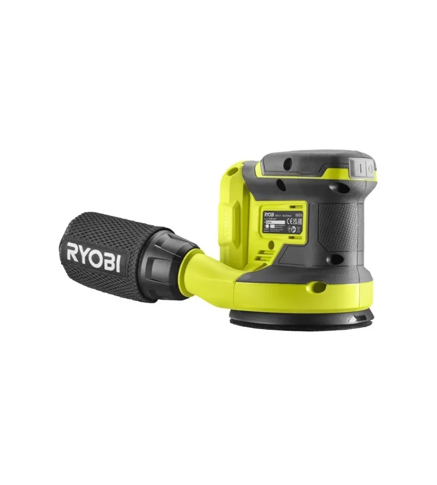Ryobi Levigatrici|Levigatrice rotorbitale a batteria "r18ros-0" 18v, solo corpo macchina