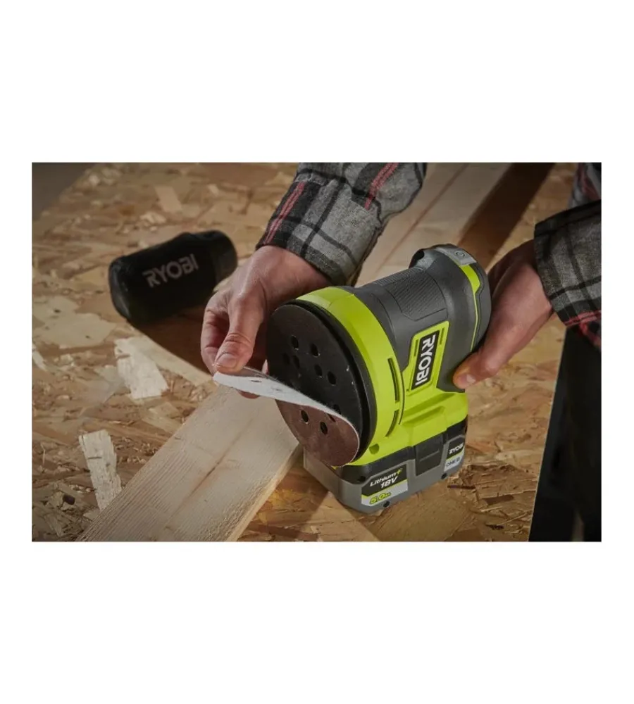 Ryobi Levigatrici|Levigatrice rotorbitale a batteria "r18ros-0" 18v, solo corpo macchina