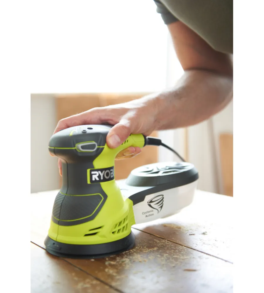 Levigatrici-Ryobi Levigatrice rotorbitale elettrica "ros300" 300 w
