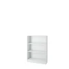 Outlet Libreria larga con 2 ripiani tinta bianca - 79x26.7x108 cm Librerie