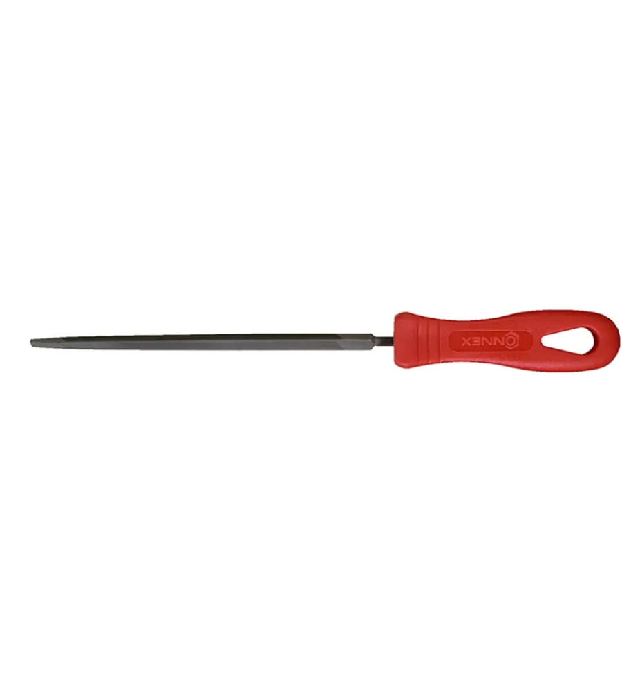 Lime, Raspe E Spazzole- Lima triangolare bastarda spigoli acuti taglio 2 l. 125 mm.