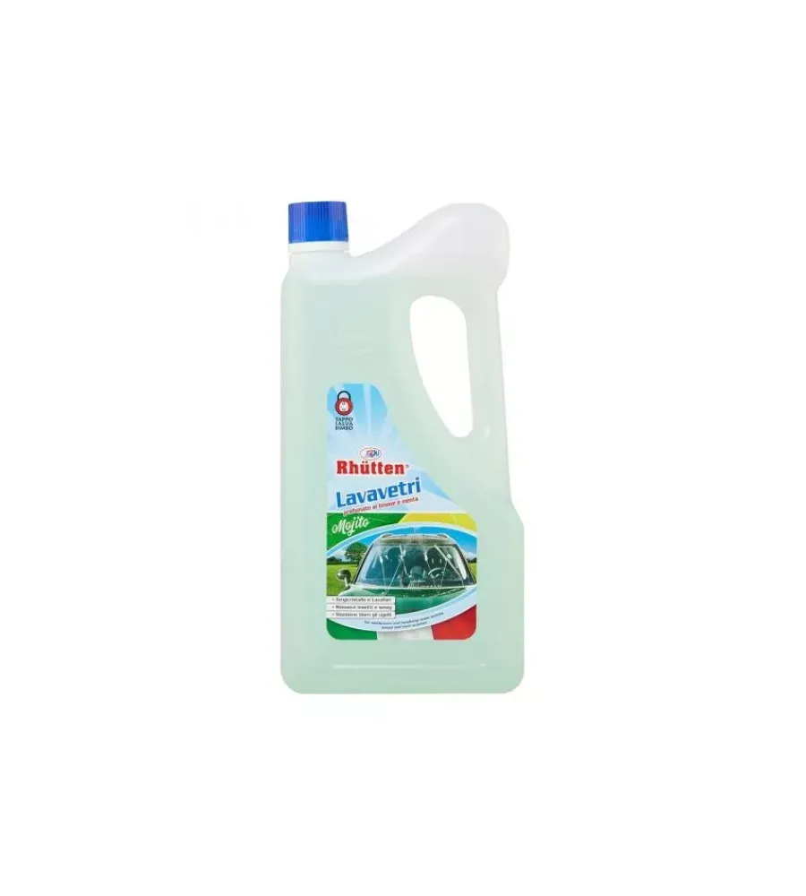 Sale Liquido lavavetri per vaschette tergicristallo e lavafari profumazione mojito 2 l Chimico Pulizia