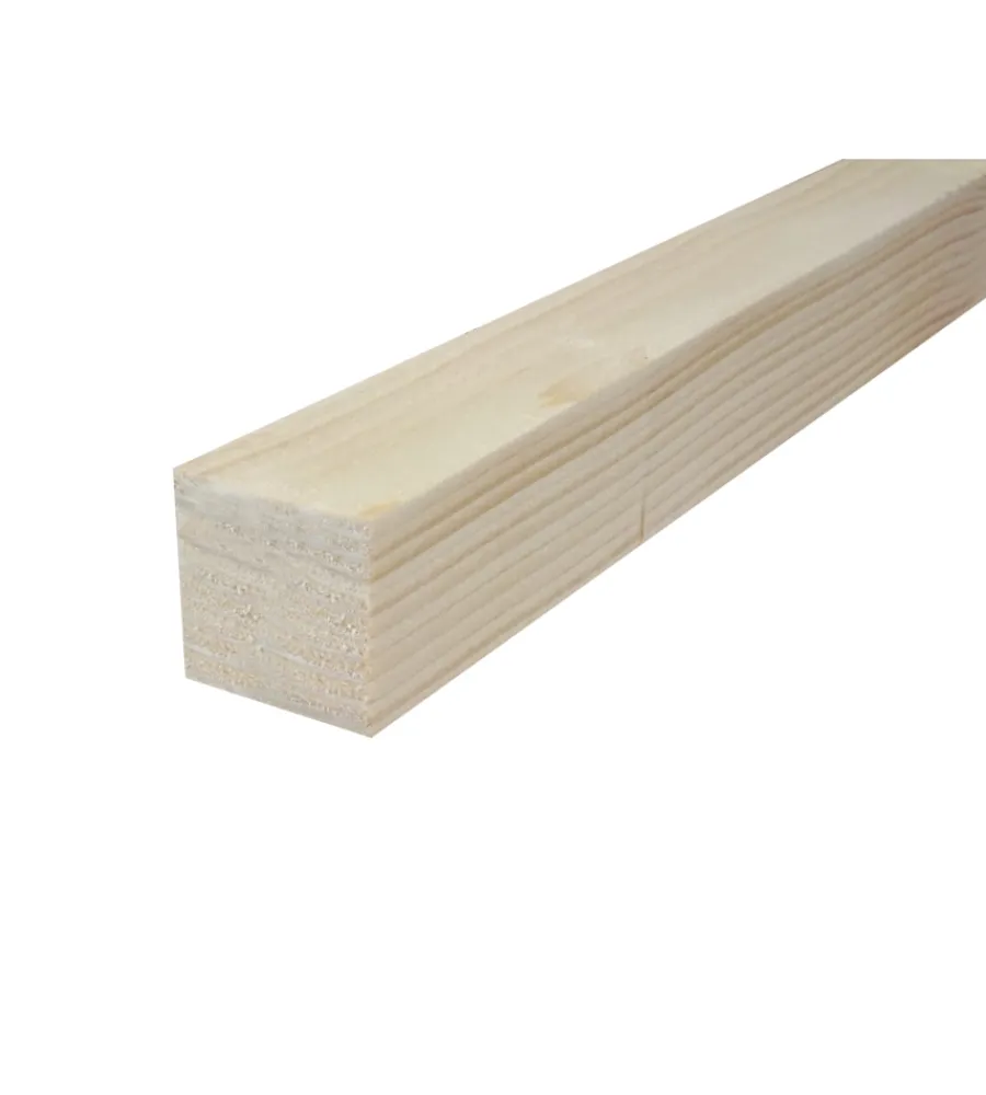 Listelli Abete Segati|Listello in abete grezzo 40 x 40 x 3000 mm
