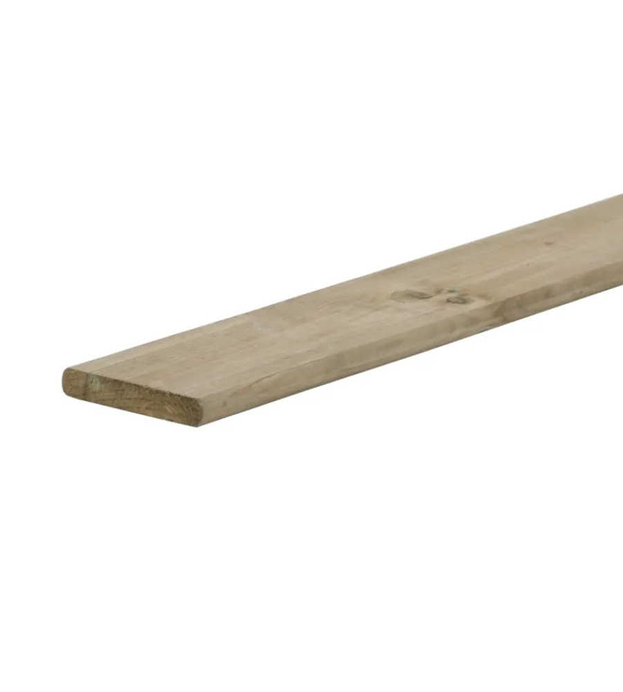 Reti, Recizioni E Cancelli Per Giardino|Listello qualità b conifera impregnata 35 x 55 x 300 cm