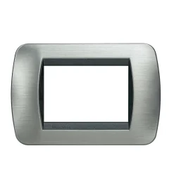 Serie Civili|Living int placca 3p acciaio spazzolato - bticino.