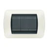Serie Civili|Living int placca 3p plastica bianco satinato - bticino.