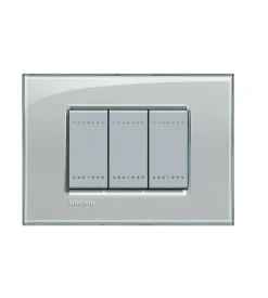 Serie Civili- Ll placca 3p grigio ghiaccio - bticino.