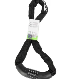 Sale Lucchetto a catena per bicicletta nero con combinazione Bici