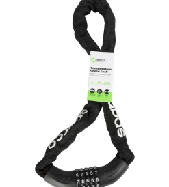 Sale Lucchetto a catena per bicicletta nero con combinazione Bici