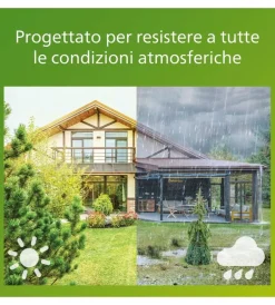 Clearance Luce solare da esterno con 3 led in alluminio colore nero, 8,7 w 2700 k Illuminazione Per Esterno
