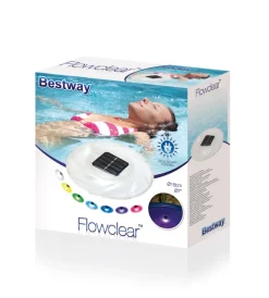 Luce solare galleggiante  per piscina multicolor diametro 18 cm -  cod. 58111 Piscine