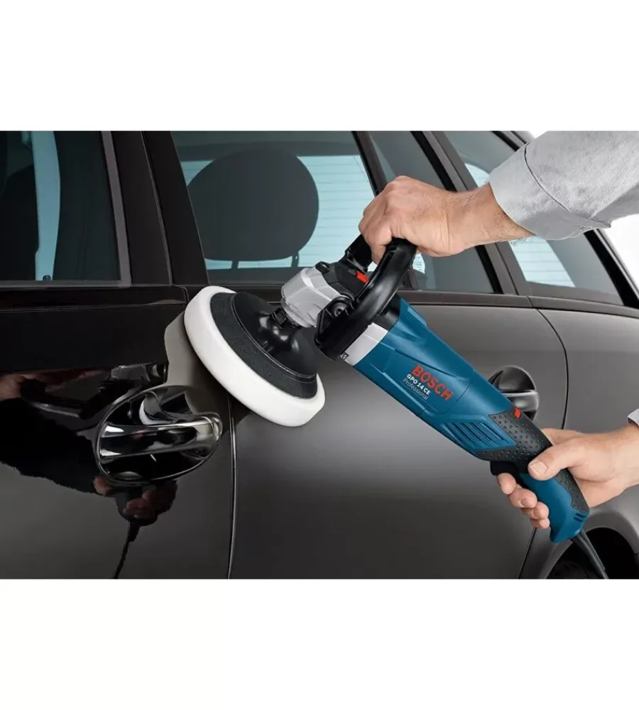 Lucidatrici-Bosch Lucidatrice levigatrice gpo14ce 180mm 1400w professionale blu