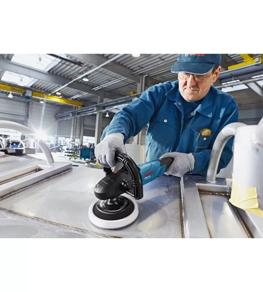 Lucidatrici-Bosch Lucidatrice levigatrice gpo14ce 180mm 1400w professionale blu