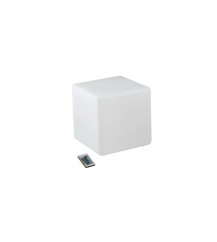 Illuminazione Per Esterno- Lume da giardino "geco" bianco 30x30x30 cm, 1xe27