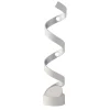 Illuminazione Per Interno- Lume led "helix" bianco e argento 3000k 960 lm, h66 cm