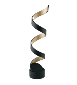Hot Lume led "helix" nero e  oro 3000k 960 lm, h66 cm Illuminazione Per Interno