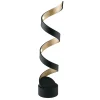 Illuminazione Per Interno- Lume led "helix" nero e  oro 4000k 960 lm, h66 cm