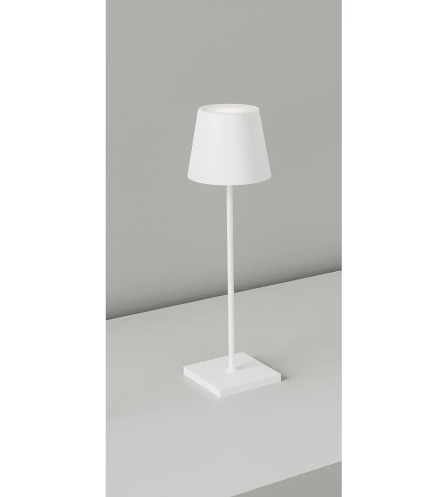 Illuminazione Per Esterno- Lume led portatile "drink" bianco 38x11 cm, 2.2 w