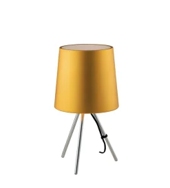 Illuminazione Per Interno|Lume "marley" in metallo e alluminio oro, h 43,5 cm