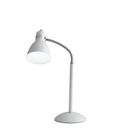 Illuminazione Per Interno- Lume "people" in metallo bianco con diffusore orientabile, h 52 cm