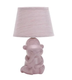 Onli Illuminazione Per Interno|Lumetto "monkey non parlo" rosa, e14