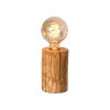 Illuminazione Per Interno|Lumetto "trabo" con base in pino h15 cm, e27