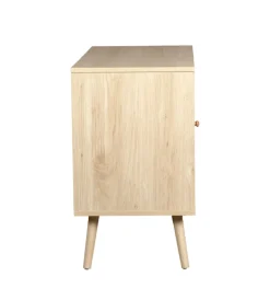Hot Madia multifunzionale bella home con porta battente in rattan e 2 ripiani 80x39x67 cm Credenze E Buffet