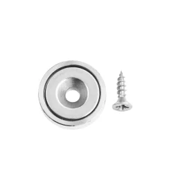Sistemi Di Fissaggio|Magnete neodimio tondo 20x6 + vite forza 10,5 kg