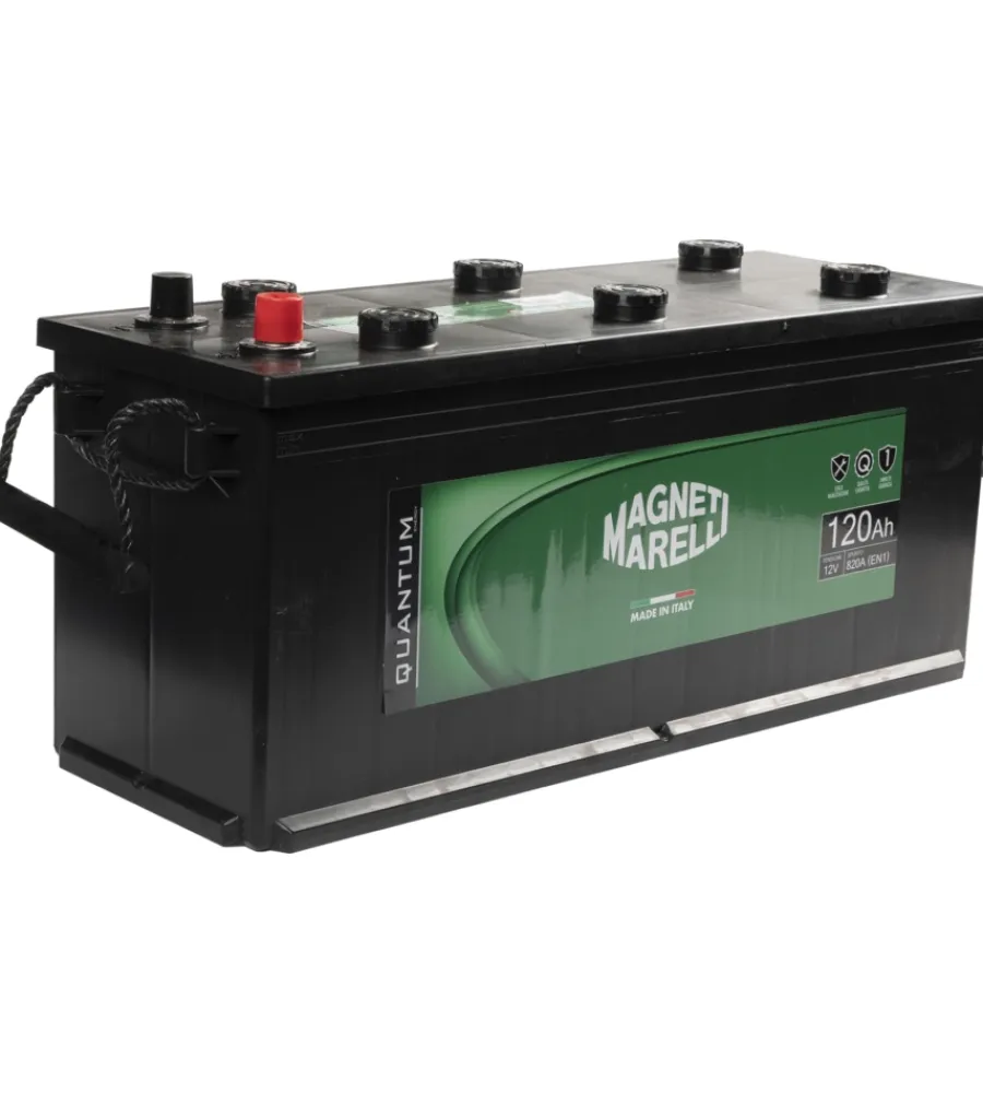Elettrico- Magneti marelli batteria per autocarri 120ah 12v 820a en1 per cassetta mac