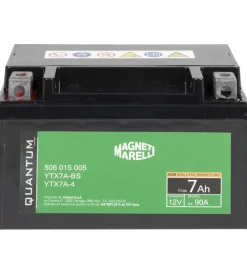 New Magneti marelli batteria moto e scooter 7ah 12v 90a tecnologia agm sigillata polo positivo sinistro Elettrico