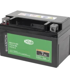 New Magneti marelli batteria moto e scooter 7ah 12v 90a tecnologia agm sigillata polo positivo sinistro Elettrico