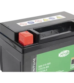 New Magneti marelli batteria moto e scooter 7ah 12v 90a tecnologia agm sigillata polo positivo sinistro Elettrico