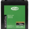 Elettrico- Magneti marelli batteria moto e scooter 14ah 12v 185a tecnologia agm sigillata polo positivo destro