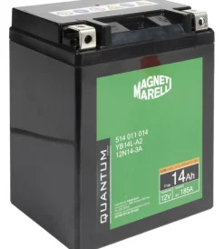 Elettrico- Magneti marelli batteria moto e scooter 14ah 12v 185a tecnologia agm sigillata polo positivo destro