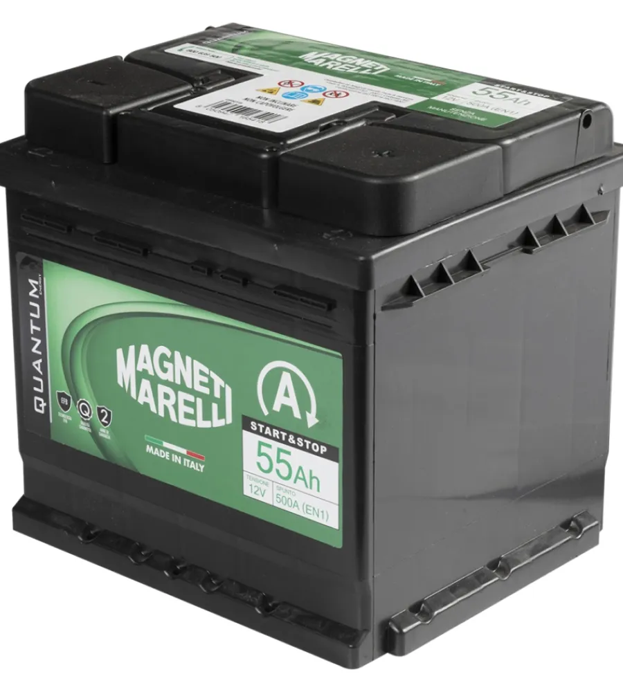 Elettrico- Magneti marelli batteria per auto start&stop 55ah 12v 500a en1 per cassetta l01