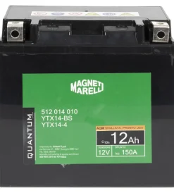 Elettrico|Magneti marelli batteria moto e scooter 12ah 12v 150a tecnologia agm sigillata polo positivo sinistro