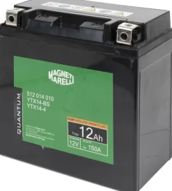 Elettrico|Magneti marelli batteria moto e scooter 12ah 12v 150a tecnologia agm sigillata polo positivo sinistro