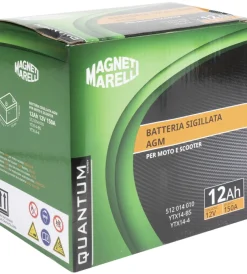 Elettrico|Magneti marelli batteria moto e scooter 12ah 12v 150a tecnologia agm sigillata polo positivo sinistro