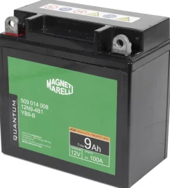 Elettrico- Magneti marelli batteria moto e scooter 9ah 12v 100a tecnologia agm sigillata polo positivo sinistro