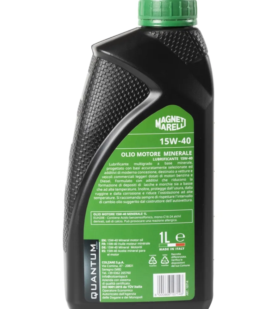 Oli E Lubrificanti- Magneti marelli lubrificante auto minerale olio motore 15w-40 1lt